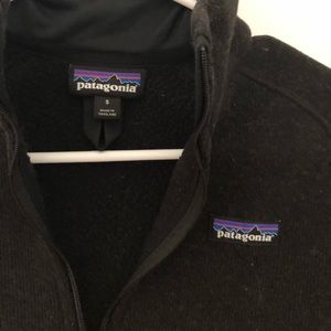 black Patagonia quarter-zip